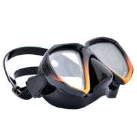 Apollo SV-2 Pro Mask. Orange with black silicone skirt